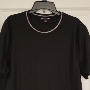 Michael Kors Black Tee with Gray Trim